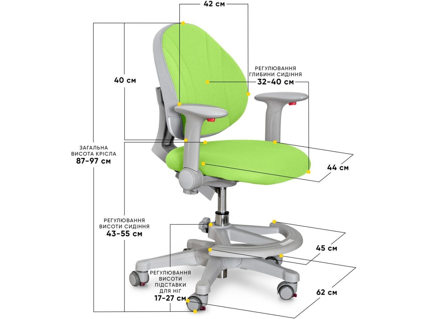 Крісло дитяче Evo-kids Mio KZ (Y-407 KZ) — фото 3